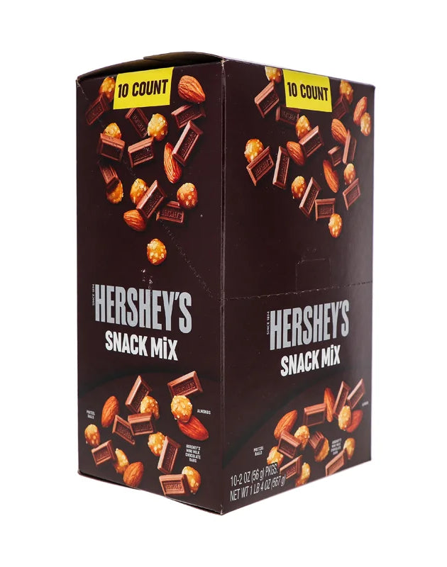 Hershey's, Milk Chocolate, Almond and Pretzel Snack Mix, Grab & Go Snack, 2 Oz, Packs (10 Count) image 0