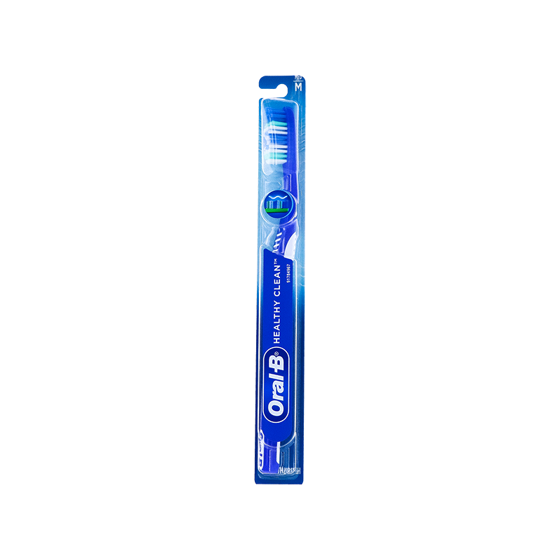 Oral B Healthy Clean Medium Bristle Toothbrush 1 Count Only image 0