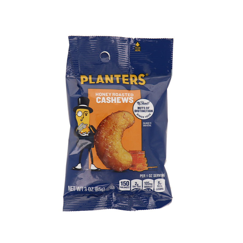 Planters Honey Roasted Cashews 12 Count - 3 oz image 0