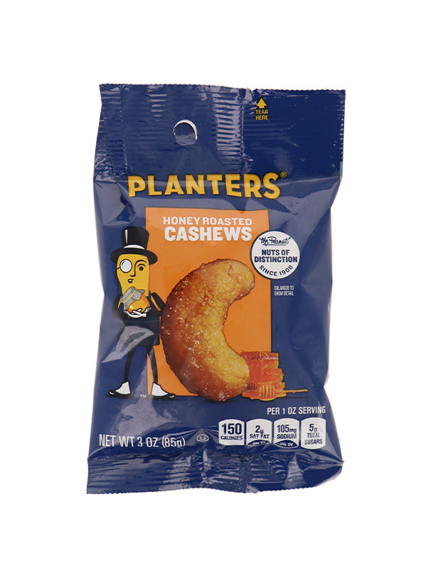 Planters Honey Roasted Cashews 12 Count - 3 oz image 0