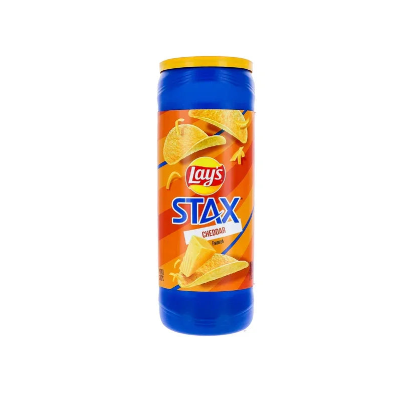 Lay's Stax Cheddar Flavored Potato Crisps - 5.5 oz Canister image 0