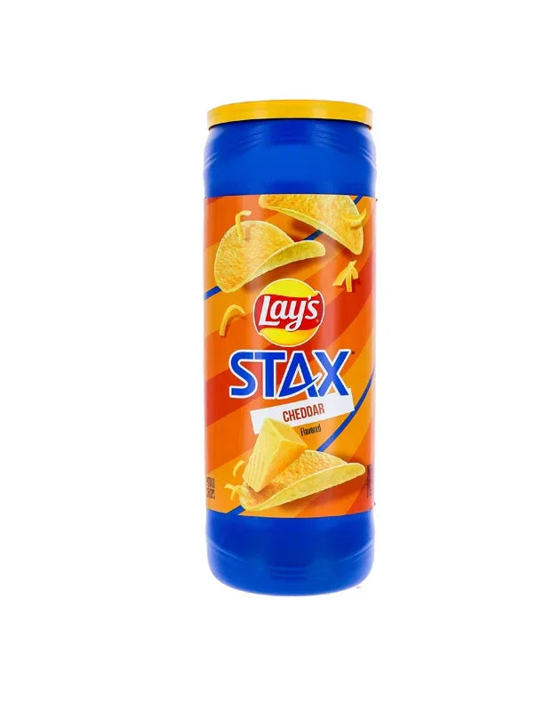 Lay's Stax Cheddar Flavored Potato Crisps - 5.5 oz Canister image 0