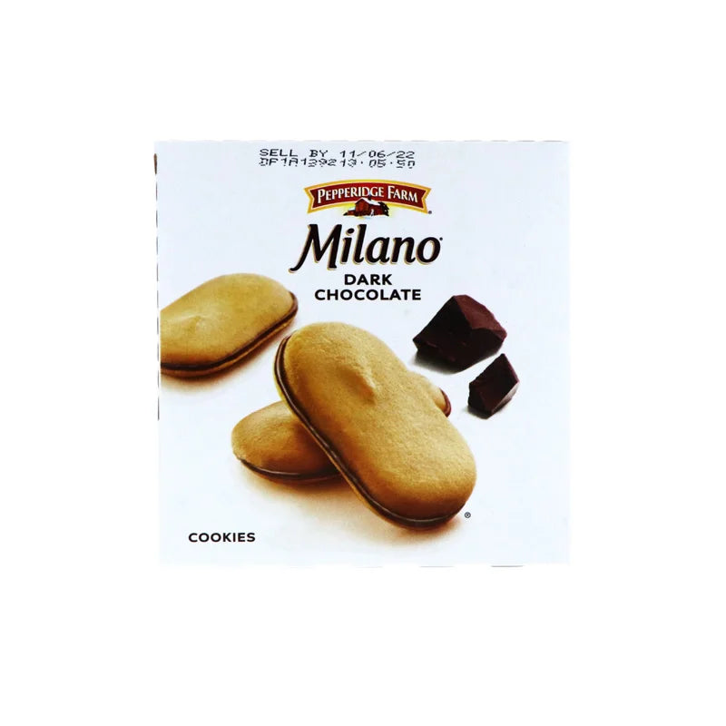 Pepperidge Farm Milano Cookies, Dark Chocolate Cookie 8 Count - 1.2 oz image 0