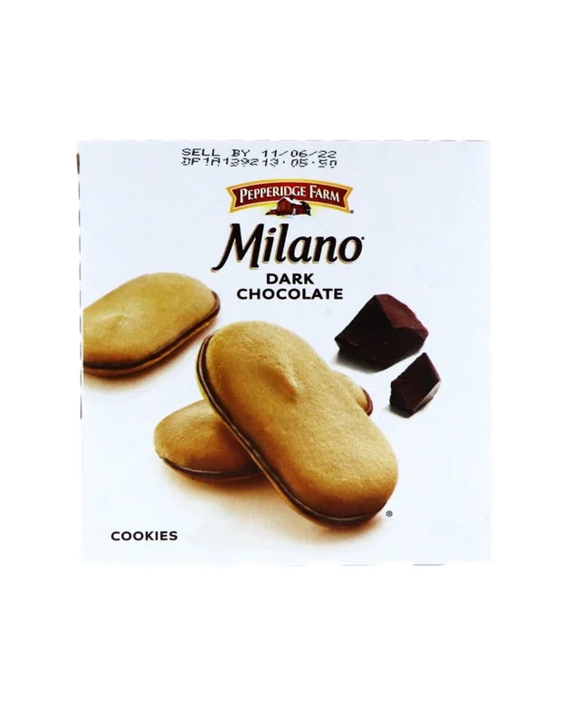 Pepperidge Farm Milano Cookies, Dark Chocolate Cookie 8 Count - 1.2 oz image 0