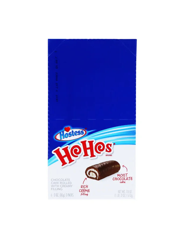 Hostess Ho Hos Chocolate Cake Rolled With Creamy Filling 6 Count - 3 oz image 0