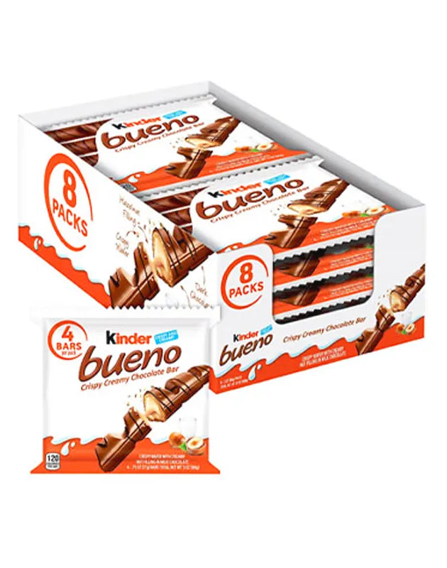 Kinder Bueno King Size Hazelnut Chocolate Candy 8 Count - 3 oz image 0