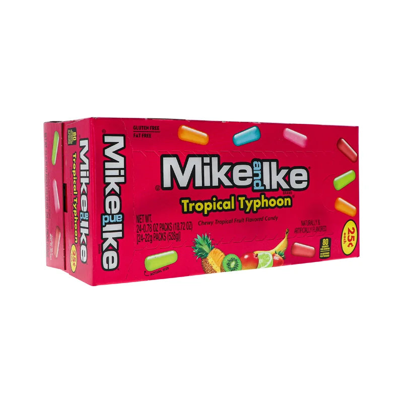 Mike And Ike 25c Tropical Typhoon Chewy Candies 24 Count - 0.78 oz image 1