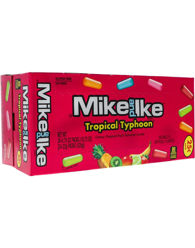 Mike And Ike 25c Tropical Typhoon Chewy Candies 24 Count - 0.78 oz image 0