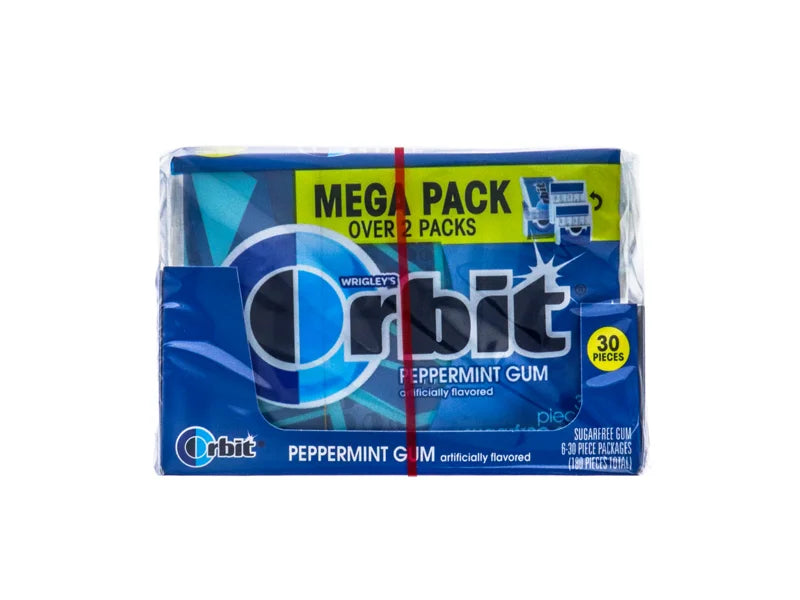 Orbit Peppermint Sugarfree Gum Mega Pack (Pack of 6) -30 Pieces image 0