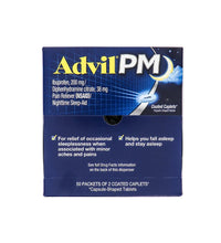 Advil PM Pain Reliever / Nighttime Sleep Aid Coated Caplet, 50 Count - (Pack of 2) image 0