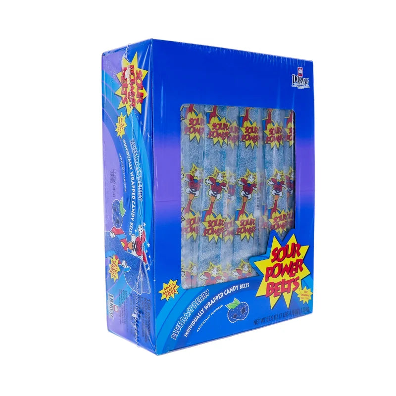 Sour Power Belts Wrap Blue Raspberry 150Ct image 1
