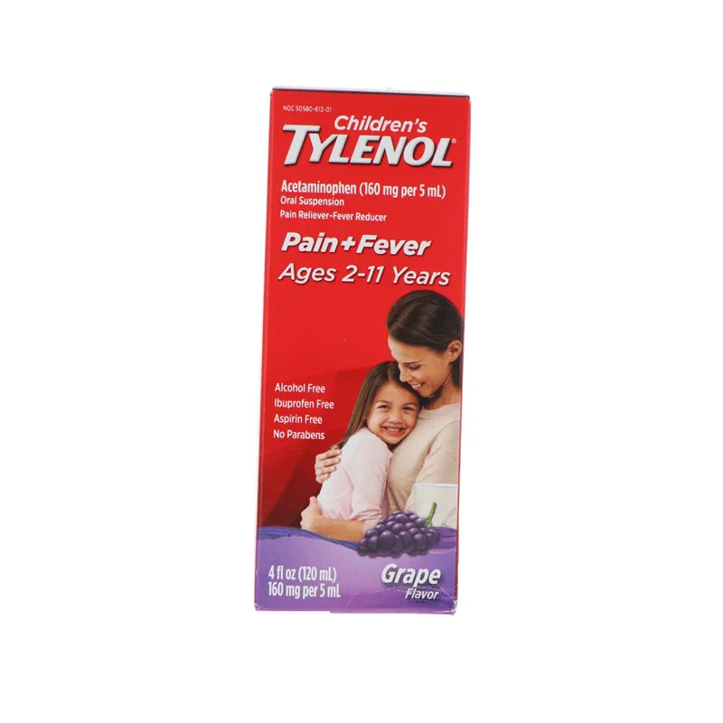 Tylenol Children's Pain/fever Reducer Splash Grape 4 oz image 0