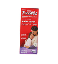 Tylenol Children's Pain/fever Reducer Splash Grape 4 oz image 0