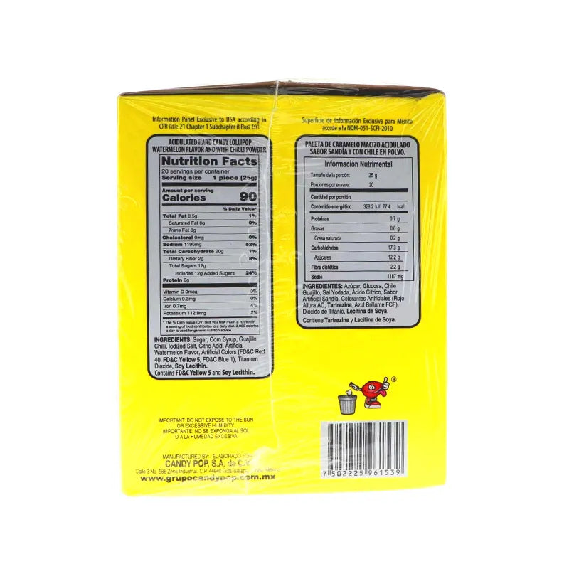 Super Rebanadita, Watermelon Lollipop, Count 20 (0.88 oz ) image 2