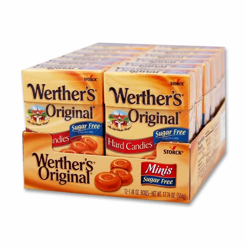 Werthers Original Sugar-Free Minis Caramel Hard Candy 12 Count - 1.48 oz image 0