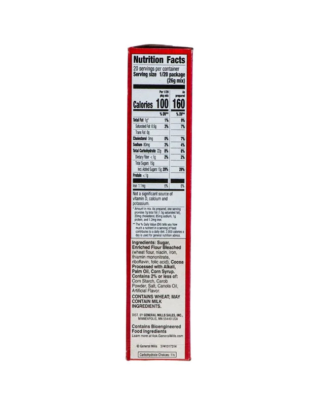 Betty Crocker Fudge Brownie Mix Family Size 18.3 oz image 0