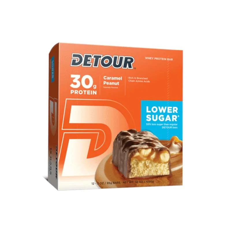 Detour Lower Sugar Protein Bar, Caramel Peanut , 12 Count image 0