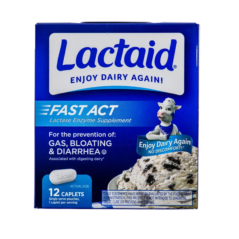 Lactaid Fast Act Lactose Intolerance Relief Caplets - 12 Count image 0