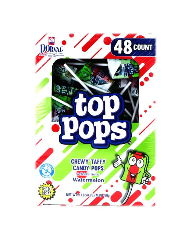 Top Pops Watermelon Lollipops - 48 Count image 0
