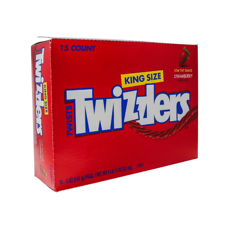 Twizzlers Twists Strawberry King Size- Bags 15 Count - 5 oz image 1