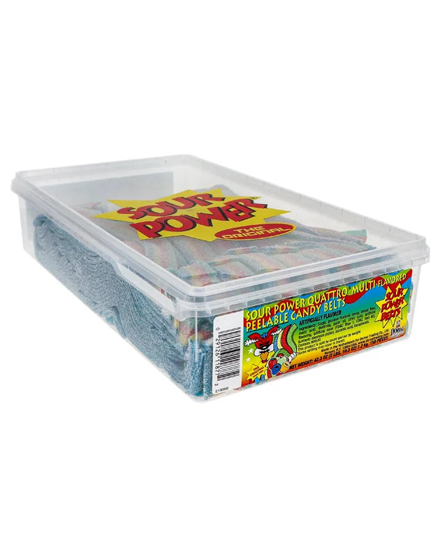 Sour Power Belts Quattro Unwrapped - 150 Count image 0