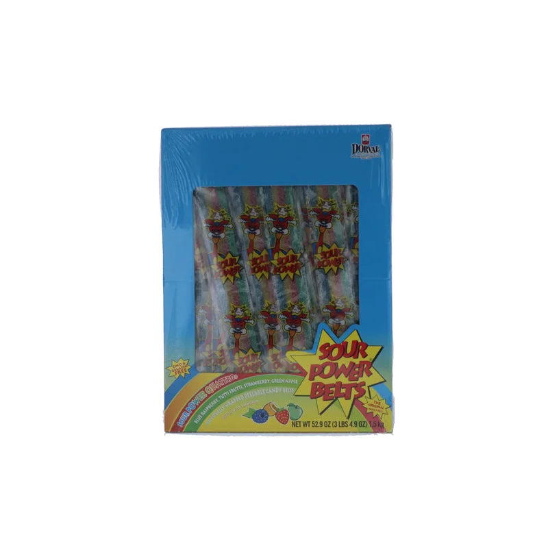 Sour Power Belts Wrap 4Flavors - 150 Count image 0