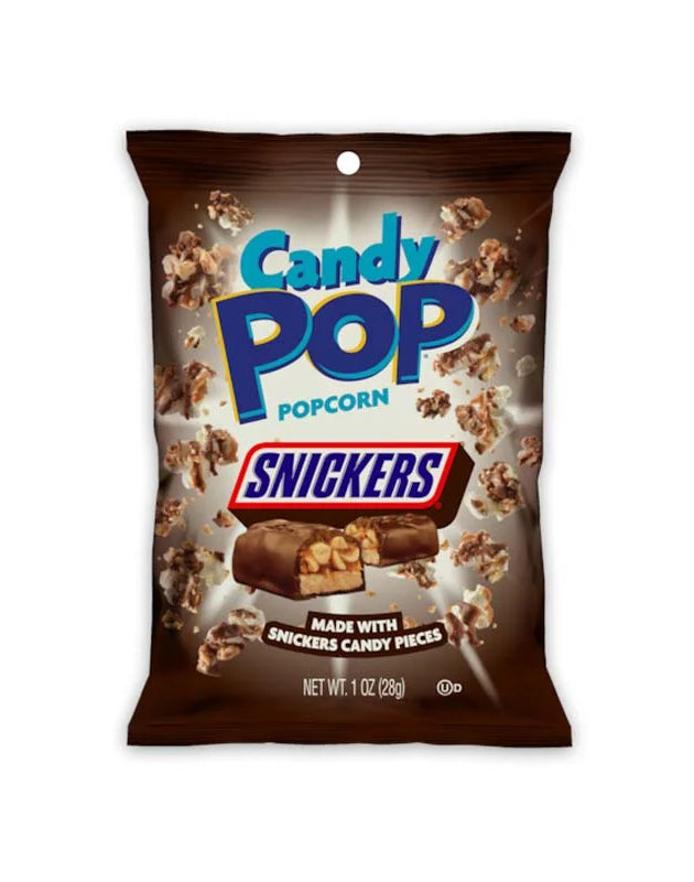 Candy Pop Popcorn Snickers (Pack of 8) - 1 oz image 0
