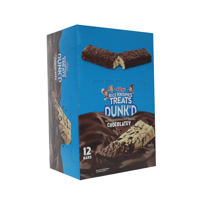 Kellogg's Rice Krispies Treats Squares Dunk'D Chocolatey 12 Count - 3.2 oz image 1