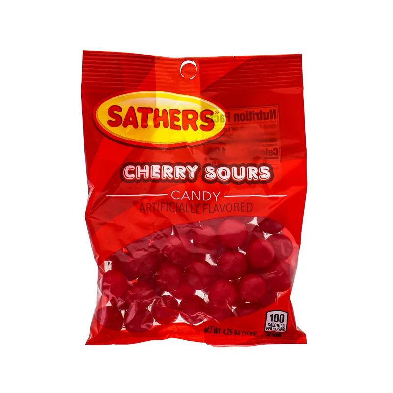 Sathers 2/$2 Cherry Sour Candy 12 Count - 4.25 oz image 0