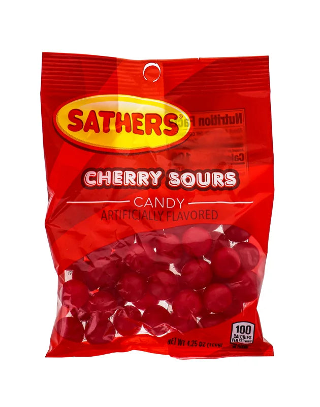 Sathers 2/$2 Cherry Sour Candy 12 Count - 4.25 oz image 0