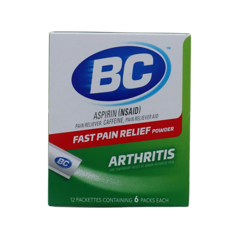 Bc Arthritis Formula Pain Reliever Powders 6 ea (Pack of 12) image 0