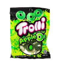 Trolli Apple Os Gummy Rings Candy Peg Bag 12 Count - 4.25 oz image 0