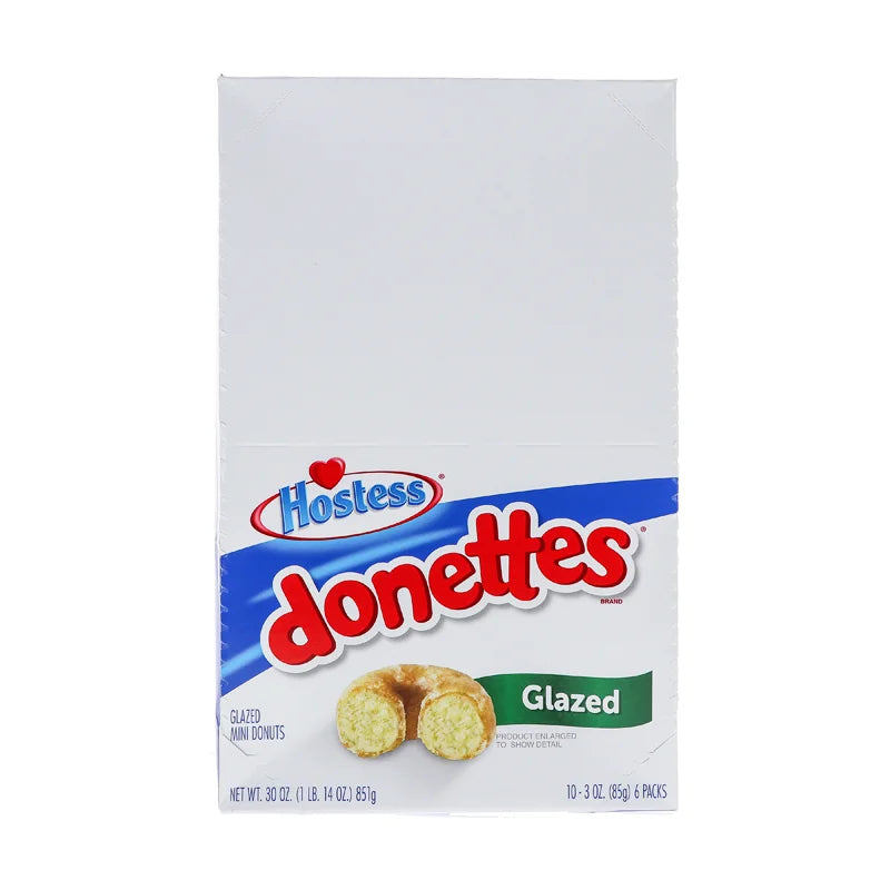 Hostess Donettes Mini Glazed Donut 10 Count - 3.7 oz image 0