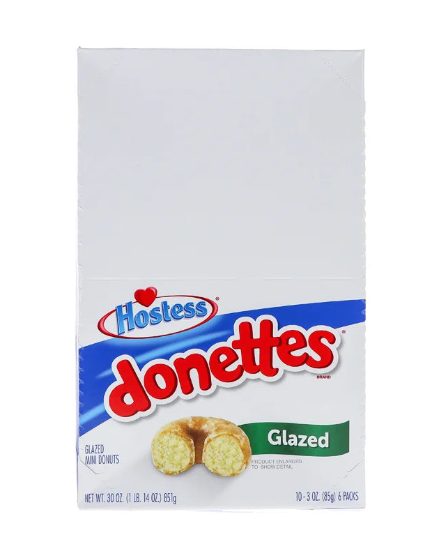 Hostess Donettes Mini Glazed Donut 10 Count - 3.7 oz image 0
