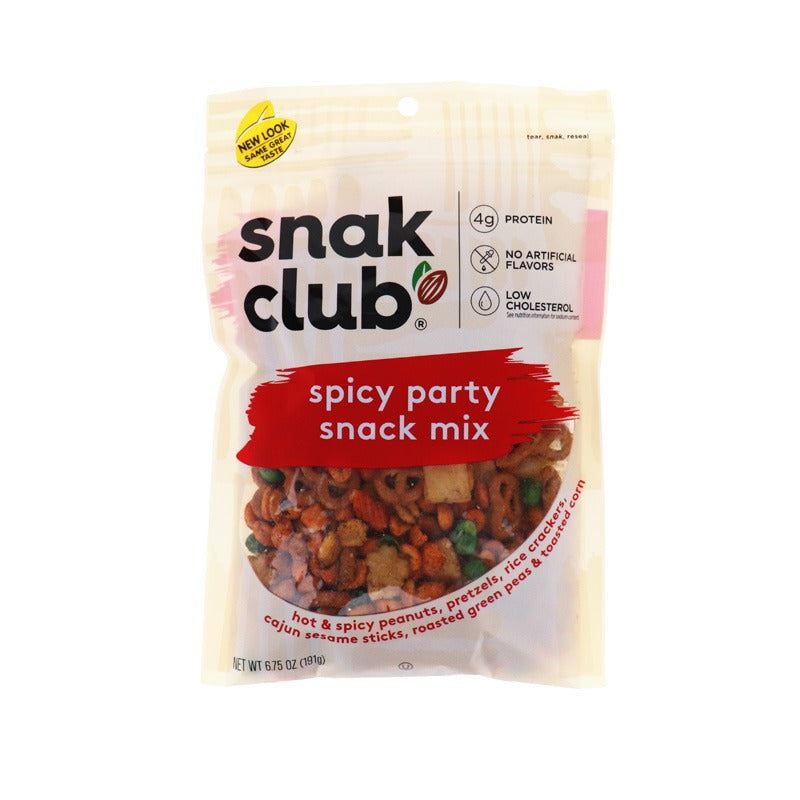 Snak Club Spicy Party Snack Mix - Peg 6 Count - 6.75 oz image 0