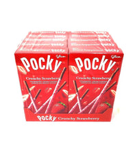 Glico Pocky Crunchy Strawberry Cream Covered Biscuit Stick 10 Count - 1.4 oz image 0