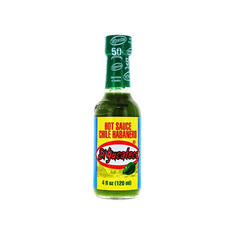 El Yucateco Green Hot Sauce Bottle, Chile Habanero - 4 oz image 0