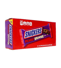 Snickers Peanut Brownie Squares 24 Count - 1.20 oz image 1