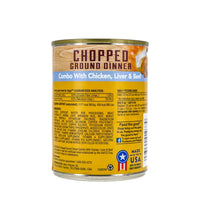 Pedigree Chopped Ground Dinner with Chicken, Beef & Liver Wet Dog Food - Can 13.2 oz image 1