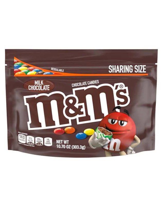 M&M's Milk Chocolate Candies - Sharing Size - (1 Count) - 10.7 oz Bag image 0