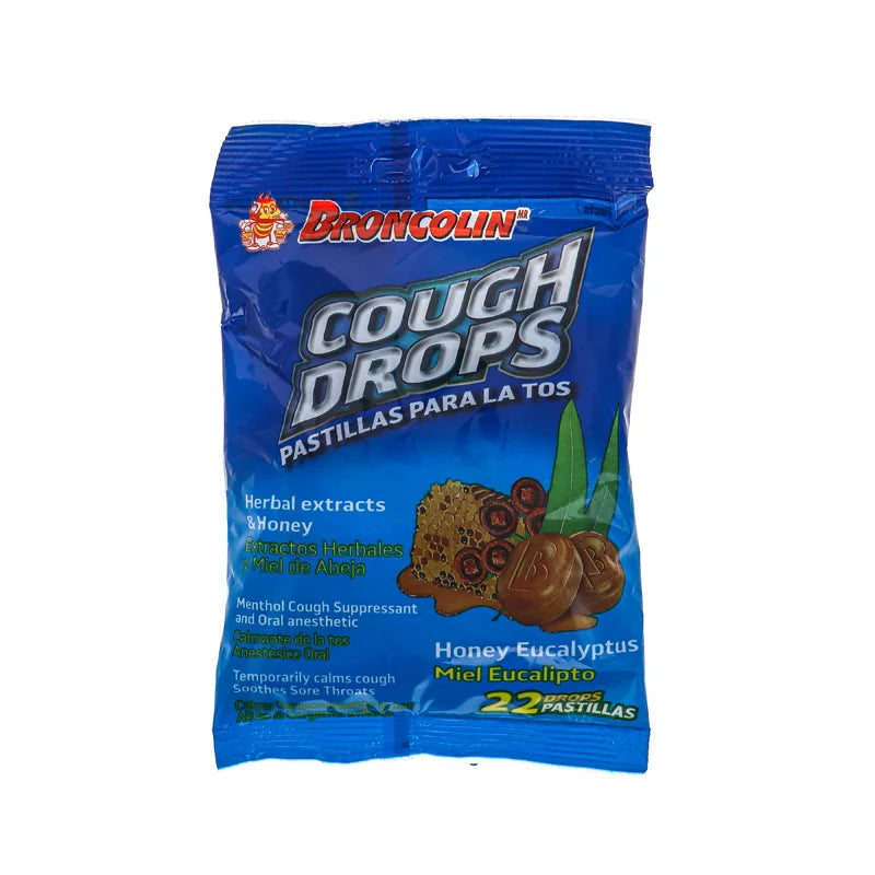 Broncolin Herbal Honey Eucalyptus Hard Candy - Bag 1.9 oz image 0