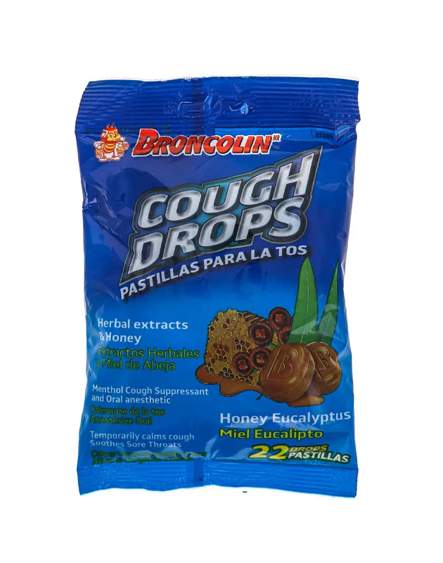 Broncolin Herbal Honey Eucalyptus Hard Candy - Bag 1.9 oz image 0