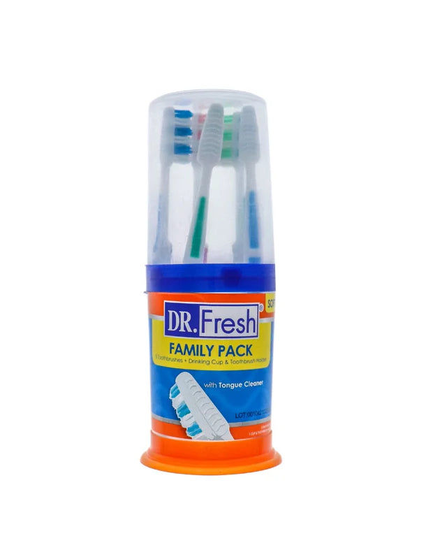 Dr. Fresh Toothbrushes Family Pack - (Pack of 5) image 0