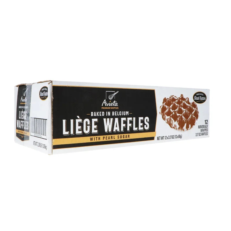 Avieta Liege Belgium Waffles with Pearl Sugar 12 Count - 3.17 oz image 1