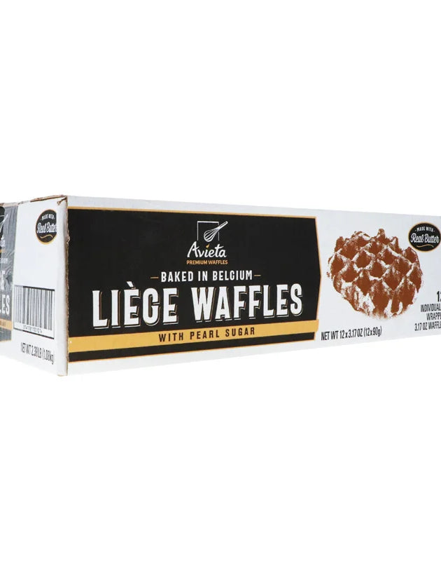 Avieta Liege Belgium Waffles with Pearl Sugar 12 Count - 3.17 oz image 0