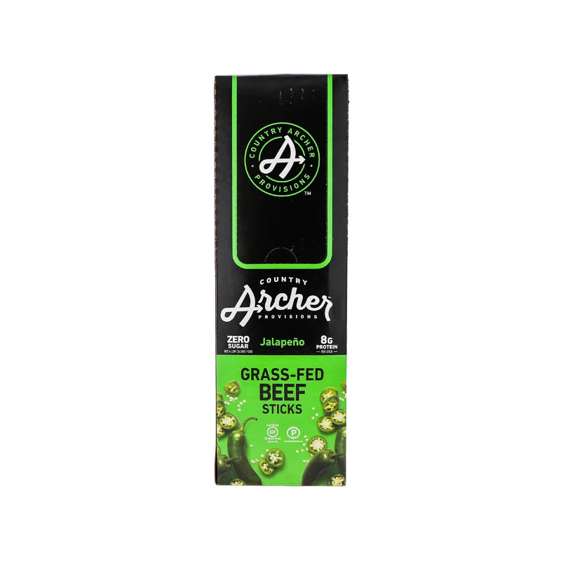 Country Archer Beef Stick Jalapeno 18 Count - 1 oz image 0