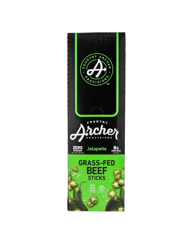 Country Archer Beef Stick Jalapeno 18 Count - 1 oz image 0