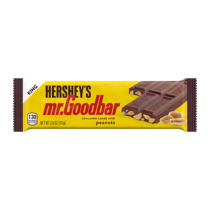 Hershey's Mr. Goodbar King Size Milk Chocolate with Peanuts Chocolate Candy Bar 18 Count - 2.6 oz image 0