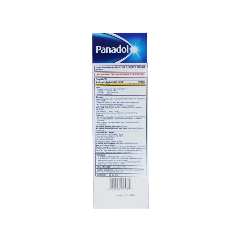 Panadol Extra Strength 500 mg 50 x 2 Tabs image 1
