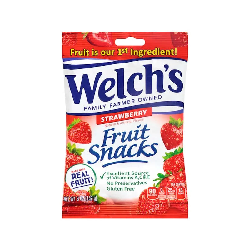 Welchs Peg Fruit Snack Strawberry 12 Count - 5 oz image 0
